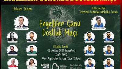 Balıkesir’de Dünya Engelliler Günü’ne Özel Dostluk Maçı