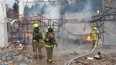 Balıkesir İtfaiyesi Patlama Alanındaki Çalışmalarını Tamamladı