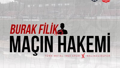 Balıkesirspor'un Türk Metal 1963 Spor Maçının Hakemleri Açıklandı