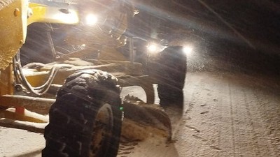 Kazdağları'nda Kar Yağışı Ulaşımı Aksattı