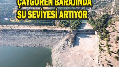 Sındırgı Çaygören Barajı'nda su seviyesi artıyor