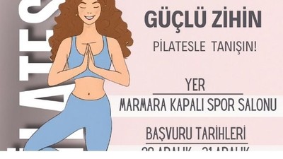 Marmara Adalar Belediyesi'nden Pilates Desteği
