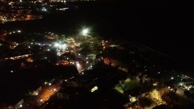 Burhaniye’nin En Uzun Gecesi Dron İle Görüntülendi