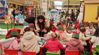 ‘Yeni Yıl Köyü’ Çocukların El Becerilerini Geliştiriyor