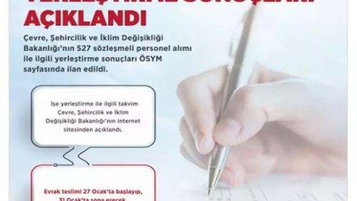 Çevre Bakanlığı 527 Personel Alımı, Evrak Teslim Başladı