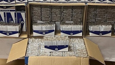 Edremit'te 100 Bin Adet Kaçak Sigara Ele Geçirildi!