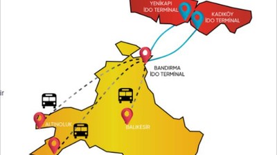 İdo Balıkesir Ulaşım Haritası Belli Oldu