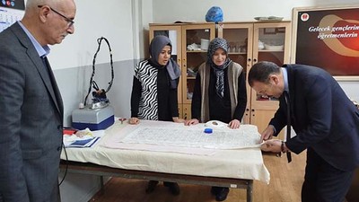 İvrindi Milli Eğitim Müdürü Yücel, Sınıf ve Kurs Ziyaretlerinde