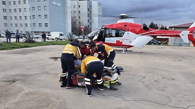 Kalp Krizi Geçiren Hasta Helikopterle Bandırma'ya Sevk Edildi