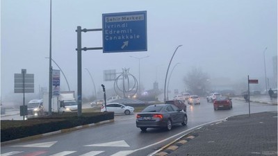 Balıkesir Sabaha Sisle Uyandı
