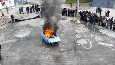 Balıkesir İtfaiyesi Kocaeli'nde Eğitimde