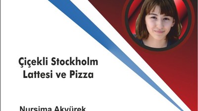Çiçekli Stockholm Lattesi ve Pizza