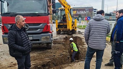 Akçay Sarıkız'daki Doğalgaz Çalışmalarına 'Su' Engeli