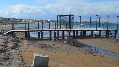 Balıkesir Kıyılarında Deniz Çekilmesi Gözlendi