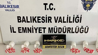 Balıkesir’de 1.046 Sentetik Ecza Hap Ele Geçirildi