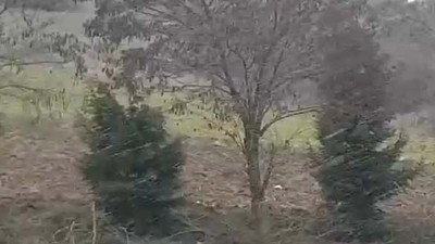Bigadiç Karyağdı'da Karla Karışık Yağmurlu Bir Hava Hakim