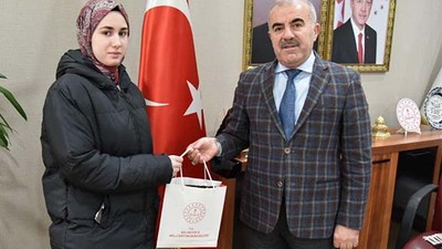 Kur’an-ı Kerim Bölge Şampiyonundan İl Müdürü Demir'e Ziyaret