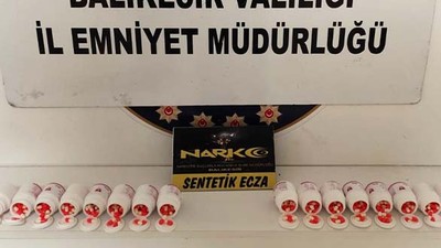 Balıkesir'de 1.087 Sentetik Ecza Hap Ele Geçirildi!