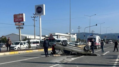 Edremit Hastane Kavşağında Kaza:1 Yaralı