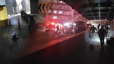 Paşa Camii Otoparkında Yangın!