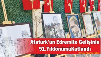 Atatürk’ün Edremit’e Gelişinin 91. Yıldönümü Coşkuyla Kutlandı