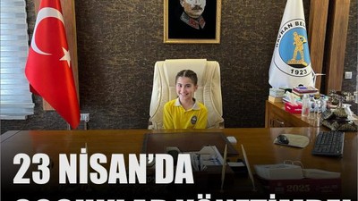 Havran'da Başkanlık Koltuğu Çocukların