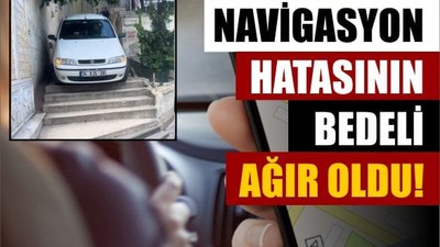 Navigasyona Güvendi, Merdivenlerde Mahsur Kaldı!