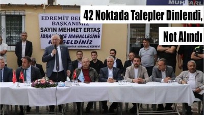Başkan Ertaş 47 Mahallede Halkla Buluştu