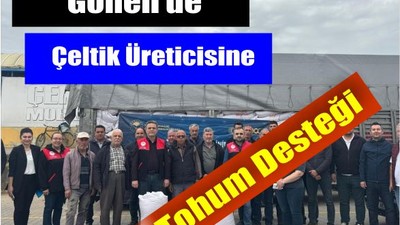 Gönen’de Çeltik Üreticisine Tohum Desteği