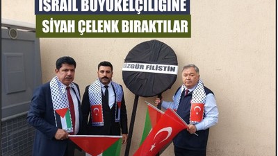 Sendikalardan İsrail Büyükelçiliği Önünde Protesto