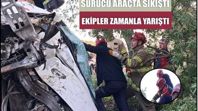Balıkesir Yönünde Trafik Kazası: Sürücü Yaralı Olarak Kurtarıldı