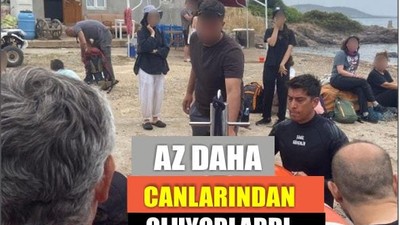 Ayvalık Maden Adası’nda Mahsur Kalan 27 Kişi Kurtarıldı