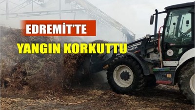 Edremit'te Çiftlik Yangını Korkuttu