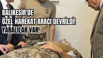 Balıkesir'de Özel Harekat Ekipleri Kaza Yaptı!