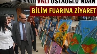 Vali Ustaoğlu, Bilim Fuarında Öğrencilerle Buluştu