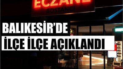 28 Mayıs Balıkesir’de Nöbetçi Eczaneler