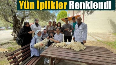 Yün İplikler Kök Boyayla Hayat Buldu