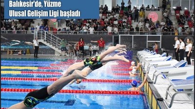 Balıkesir'de, Yüzme Ulusal Gelişim Ligi başladı