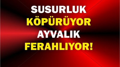 Susurluk köpürüyor, Ayvalık ferahlıyor!