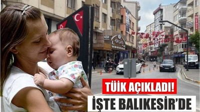 Balıkesir’de 1 Yılda Doğum Oranları Açıklandı