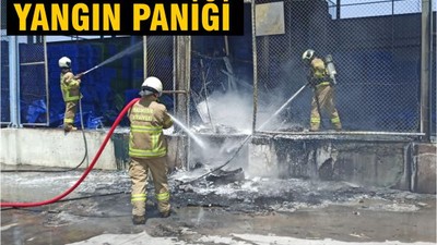 Balıkesir’de Sebze-Meyve Halinde Yangın Paniği: Plastik Kasalar Tutuştu