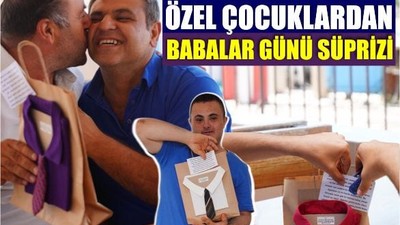Ayvalık’ta Özel Çocuklar Babalarına Hediye Üretti