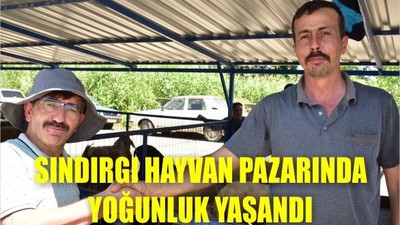 Sındırgı Hayvan Pazarı’nda Yoğunluk Yaşandı