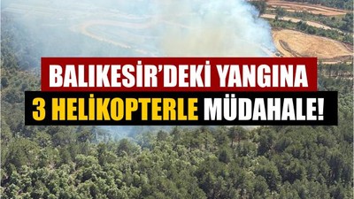 Bigadiç'te Çıkan Yangın, Karadan Sudan Müdahaleyle Söndü!
