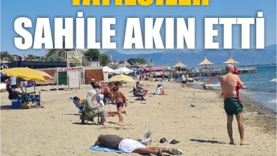 Akçay’da Sahiller Doldu: Tatilciler Plajlara Akın Etti