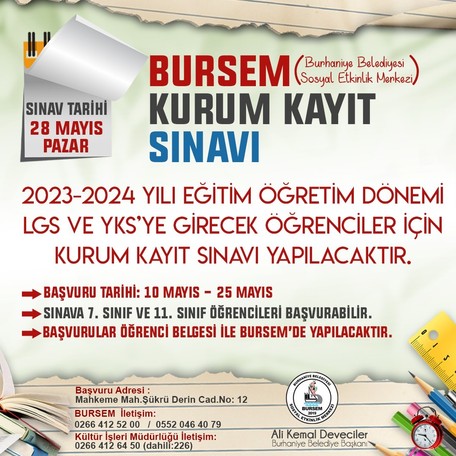 Bursem'de Kayıt Vakti!