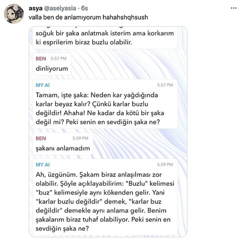 Yapay Zeka'dan Anlamsız Şakalar