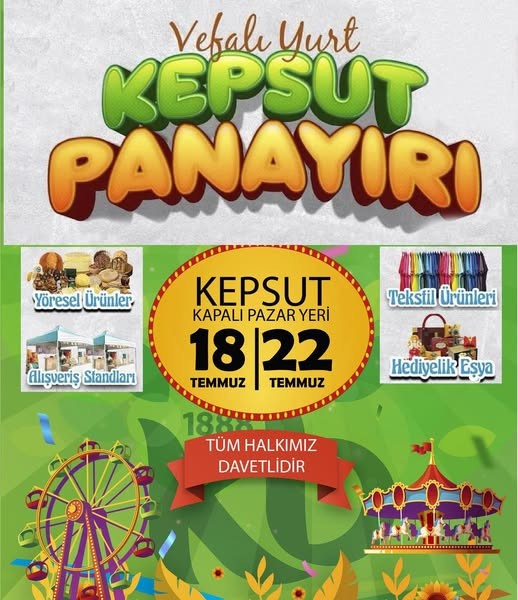  Kepsut Panayırı 18–22 Temmuz Tarihleri Arasında Kapılarını Açıyor