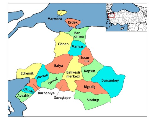 Balıkesir İlçeleri Nelerdir?