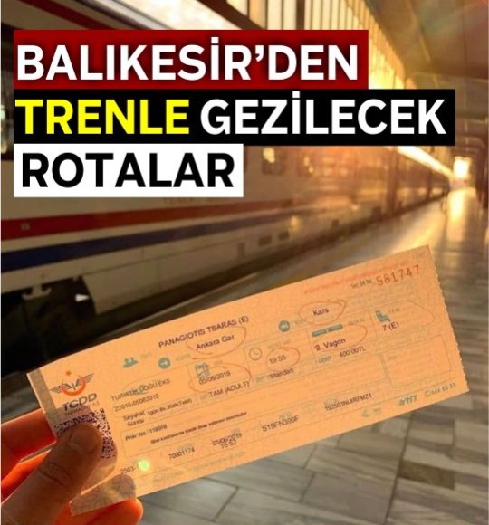 Balıkesir’den Trenle Gezilecek Rotalar